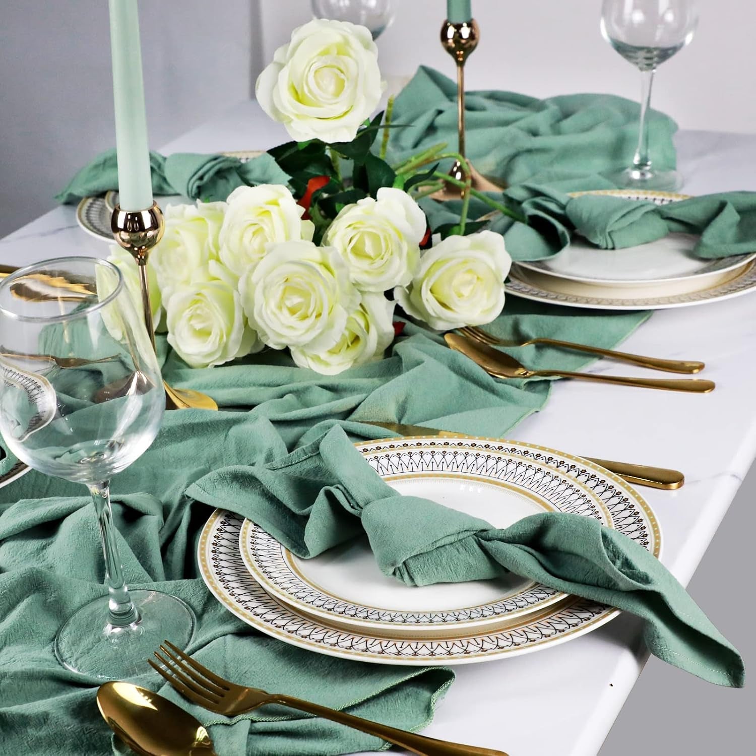 dinner-cloth-napkins-bulk-100-soft-cotton-linen-napkins-washable-napkins-with-hemmed-edges-for-wedding-decorations-christmas-16-16-set-of-12-sage-green
