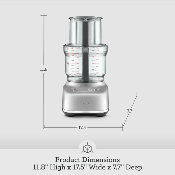 Breville BFP638 Paradice 9 Processor and Dicer, Brushed Stainless Steel | Chop, Slice, Shred and Dice Ingredients into Precise, Uniform Pieces with This Compact Food Preparation Kit | 9 Cup Capacity6
