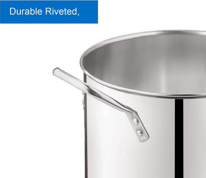 Stainless Steel Stock Pot with Lid, 8-Quart, Stay-Cool Riveted Handles, 10 X 12 Inch7