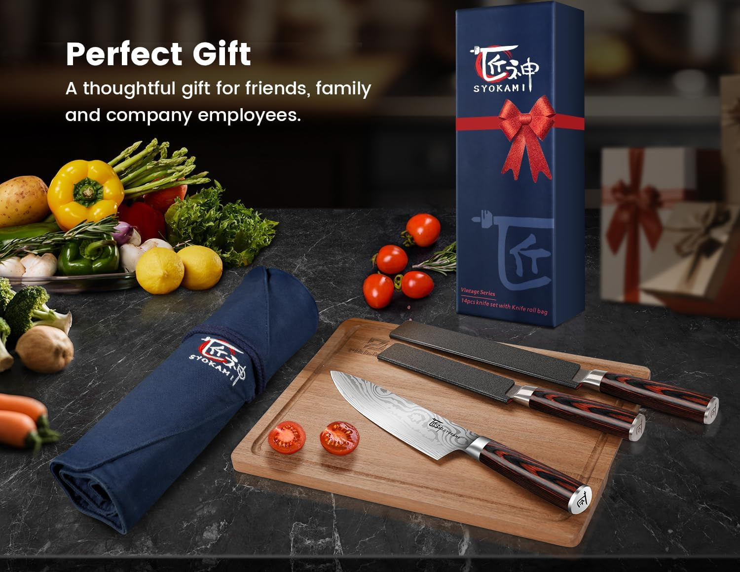14pcs-chef-knife-set-with-roll-bag-professional-stainless-steel-japanese-knife-set-with-pakkawood-handle-for-professional-chef-camping-travel-bbq-rv-or-gift-high-carbon-stainless-steel-japanese-knife-set-with-sharpener-wood-handle-professional-for-home-camping-bbq-ideal-gift