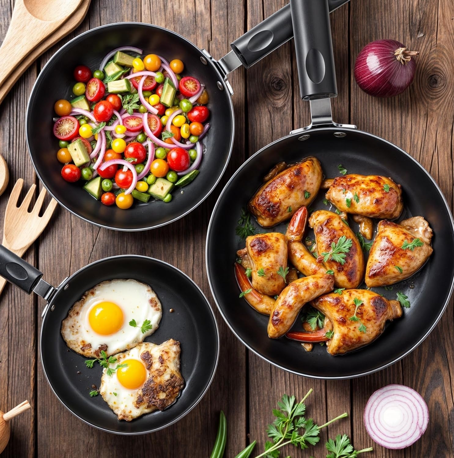 nonstick-frying-pan-set-3-piece-8-9-5-11-inch-pfoa-free-grey-omelette-pan-3-piece-skillet-set-induction-bottom-cookware-heat-resistant-bakelite-handle-kitchen-use
