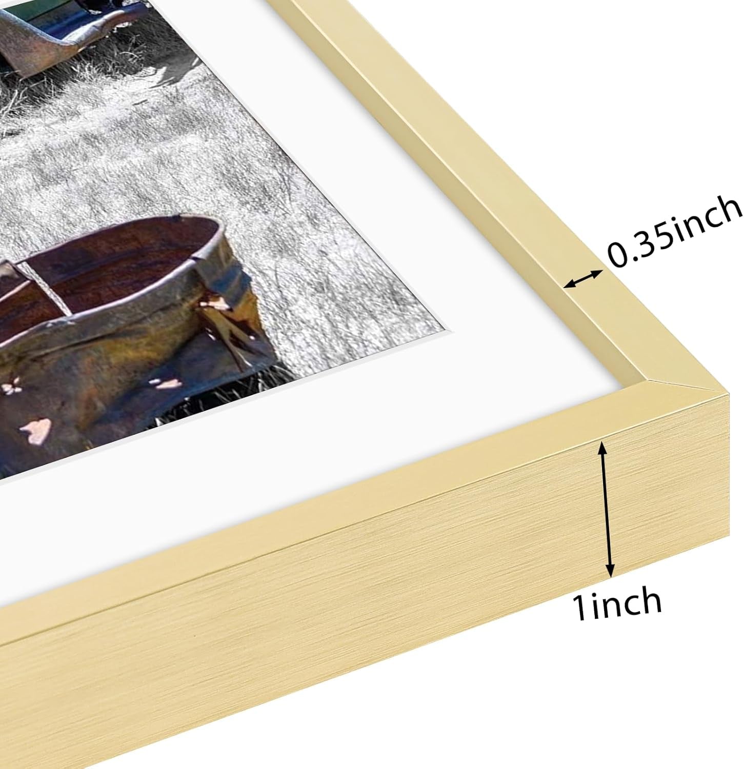 11x14-gold-aluminum-frame-real-glass-mat-fits-8x10