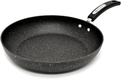 the Rock 26 Cm (10") Non-Stick Fry Pan, Durable Forged Aluminum | Rock.Tec Non-Stick Technology. 3X Better Release. Even Heating. Never Warps. Gas, Electric, Ceramic, Halogen.1