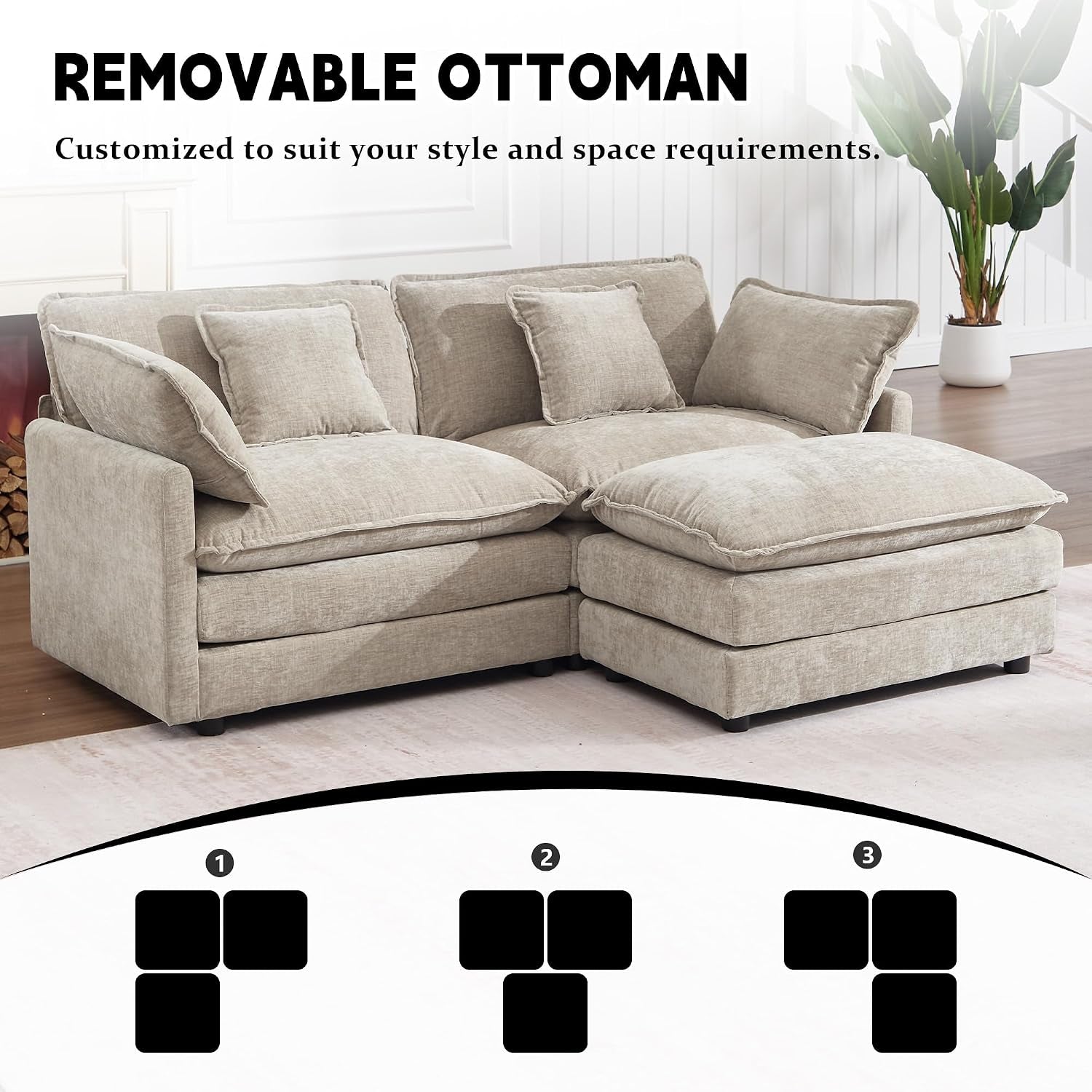 76-7-camel-small-l-shaped-cloud-couch-loveseat-sofa-with-ottoman