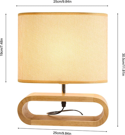 Table Lamp,Bedside End Table Lamp Traditional Nightstand Desk Lamp Geometric Lamp with Shade for Living Bedroom Office (Modern,Style 1)2