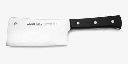 Cleaver Knife 6 Inch Nitrum Stainless Steel and 160 Mm Blade. 477 Gr. Professional Knife for Boning. Ergonomic Polyoxymethylene POM Handle. Series Universal. Color Black1