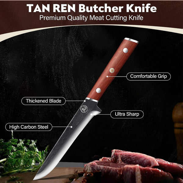 6 Inch Boning Knife High Carbon Steel Deboning Knife for Butchering3