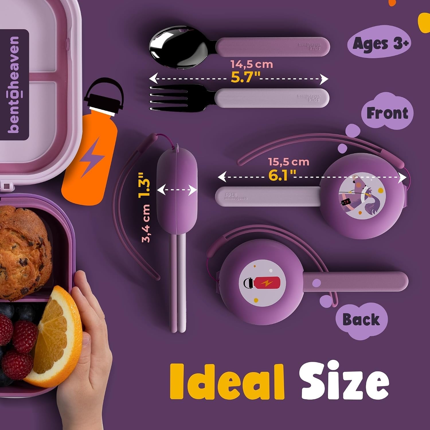 kids-utensils-set-with-case-reusable-fork-spoon-horse-kid-travel-cutlery-set-with-reusable-flatware-18-8-stainless-steel-bpa-free-handles-dishwasher-safe-fork-spoon-and-case