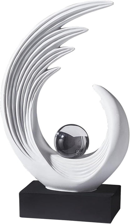Modern Sculptures Dinning Room Shelf Decor Home Décor Accents | Abstract Art Accessories Decoration for Coffee Table Entryway Console Office Desk Living Room Shelves Housewarming Gift2