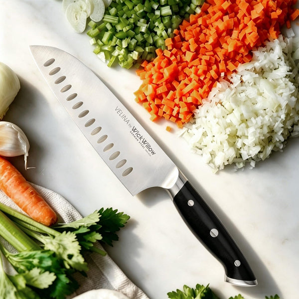 7” Santoku Knife – Sharp Forged German Steel Kitchen Knife3