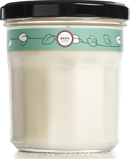 CLEAN DAY Scented Soy Candle, Basil Scent, 7.2 Ounce Candle (Pack - 1)1