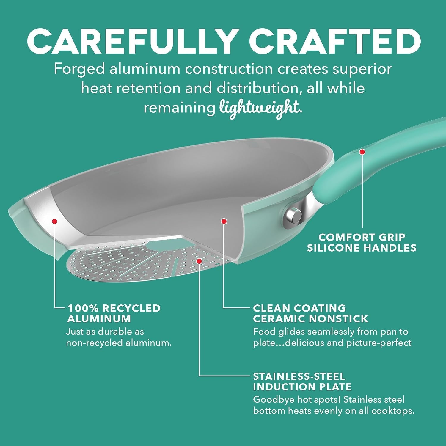 dream-green-recycled-aluminum-cookware-set-ceramic-coated-nonstick-and-induction-compatible-lightweight-kitchen-essentials-with-silicone-handles-slate-gray-15-piece-set