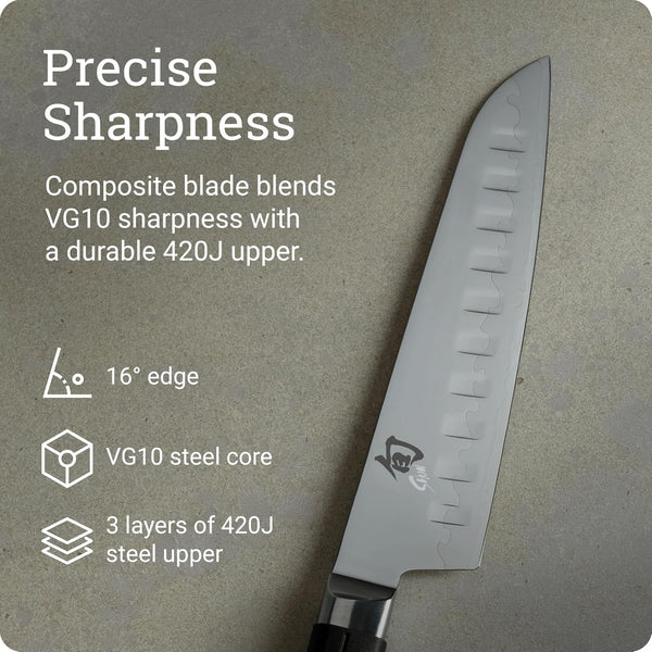 Shun Sora 7" Hollow Ground Santoku Knife3