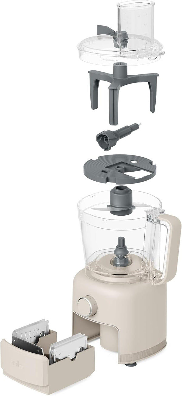 CHOP Deluxe 10-Cup Food Processor with Built-In Storage, Oatmilk11