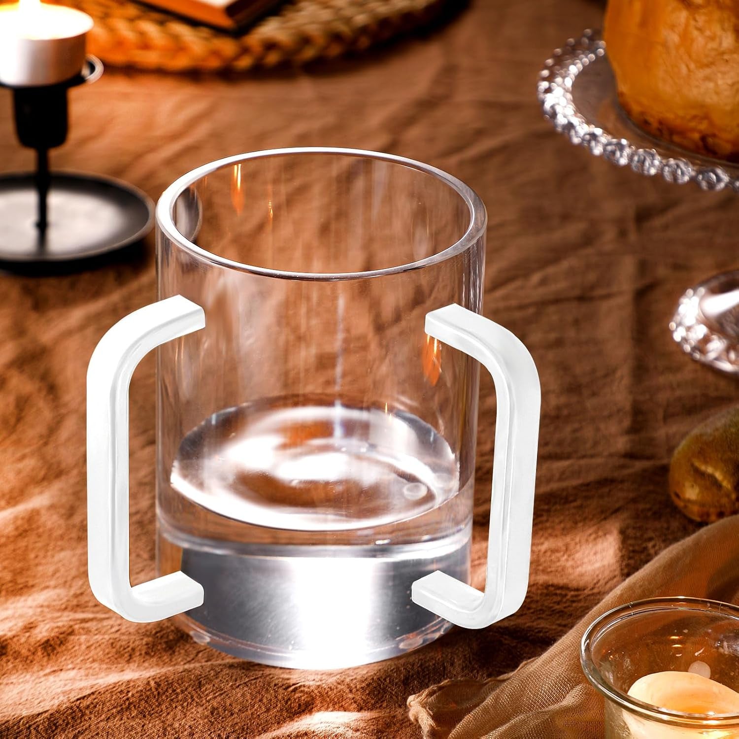 2-pcs-judaica-hand-washing-cup-jewish-netilat-yadayim-white-handle