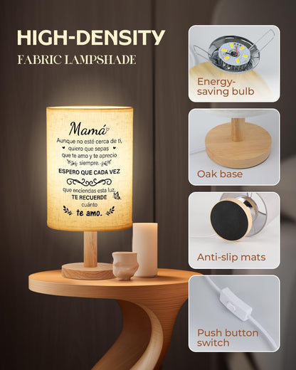 Mama Gifts, Table Lamp Gifts for Mom in Spanish from Daughter Son3