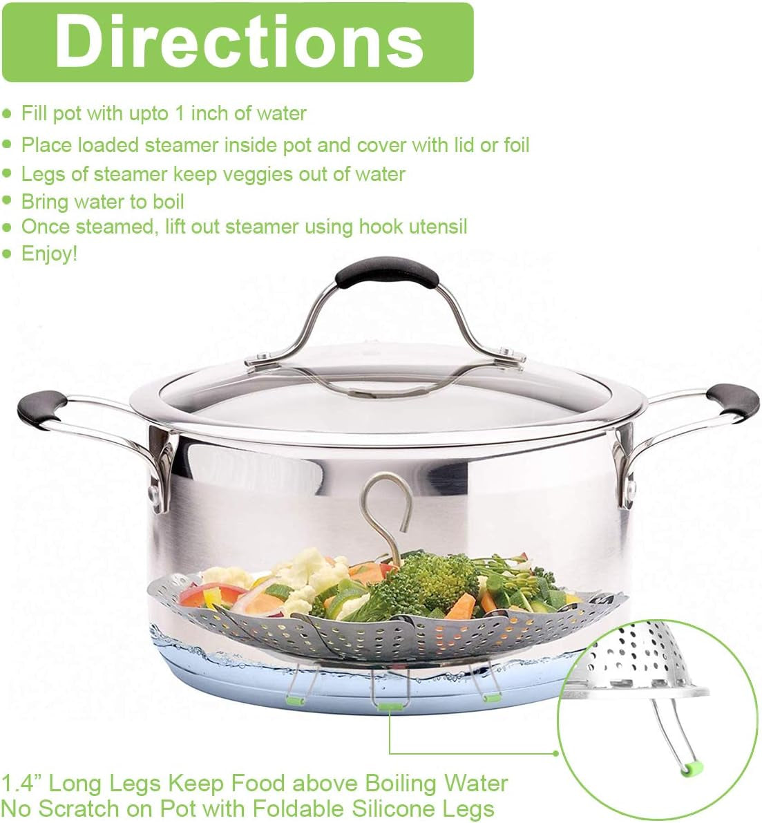 stainless-steel-steamer-basket-vegetable-steamer-basket-for-instant-pot-insert-for-veggie-seafood-cooking-boiled-eggs-with-safety-tool-adjustable-sizes-to-fit-various-pots-5-1-to-9-5