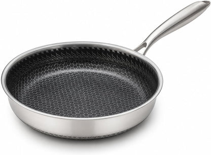 Stainless Steel Non Stick Frying Pan - 9 Inch Non Toxic Cookware with Even Heat Distribution, Stay-Cool Grip Handle, Oven & Dishwasher Safe, Fits All Types of Cooktops1