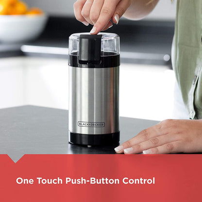 BLACK+DECKER One-Touch Coffee & Spice Grinder with Stainless Steel Blades5