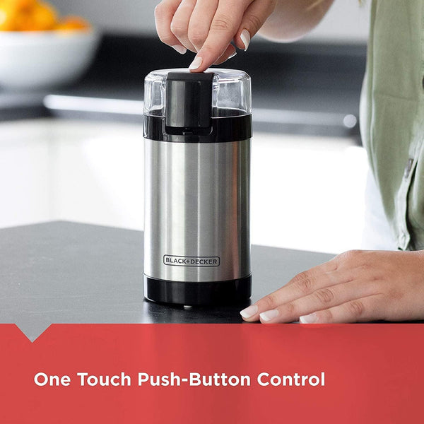 BLACK+DECKER One-Touch Coffee & Spice Grinder with Stainless Steel Blades5