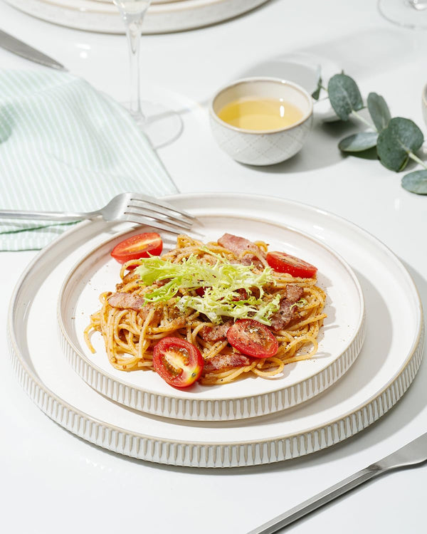 Dinnerware Sets, Plates and Bowls Sets (10.5” Dish + 8” Dish + 6” Bowl) for 4, Microwave and Dishwasher Safe, Ceramic Dinnerware Set (12 Piece)6