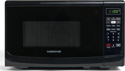 0.7 Cu. Ft. Countertop Microwave Oven – 700 Watts Power, Auto Cook Settings, Defrost, Easy Clean and Child Safety Lock - Black1