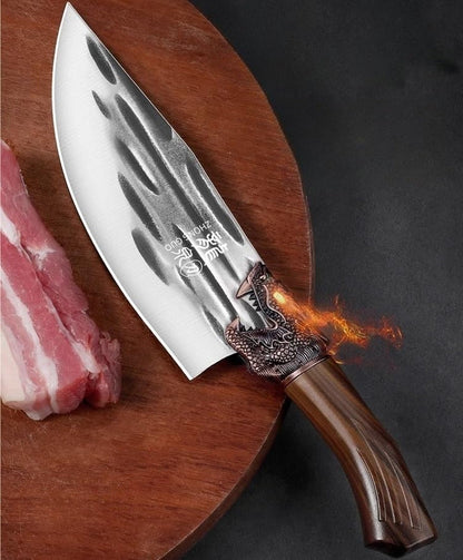 Meat Cleaver, 8.5 Inch Meat Cleaver Butcher'S Boning Knife Hand-Forged Slicing Knife Stainless Steel Chopper Kitchen Knives4