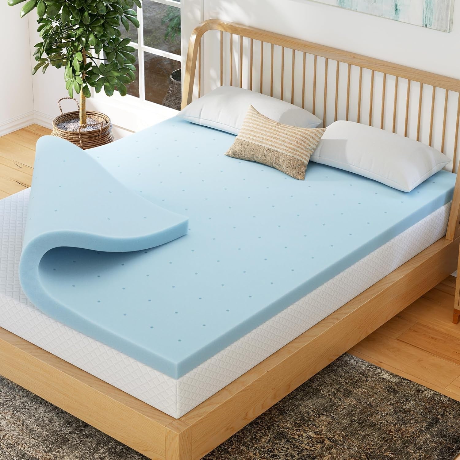 egohome-2-inch-queen-memory-foam-mattress-topper-cooling-gel-infused-pressure-relieving-pad-in-a-box-dorm-room-essentials-certipur-certified-blue