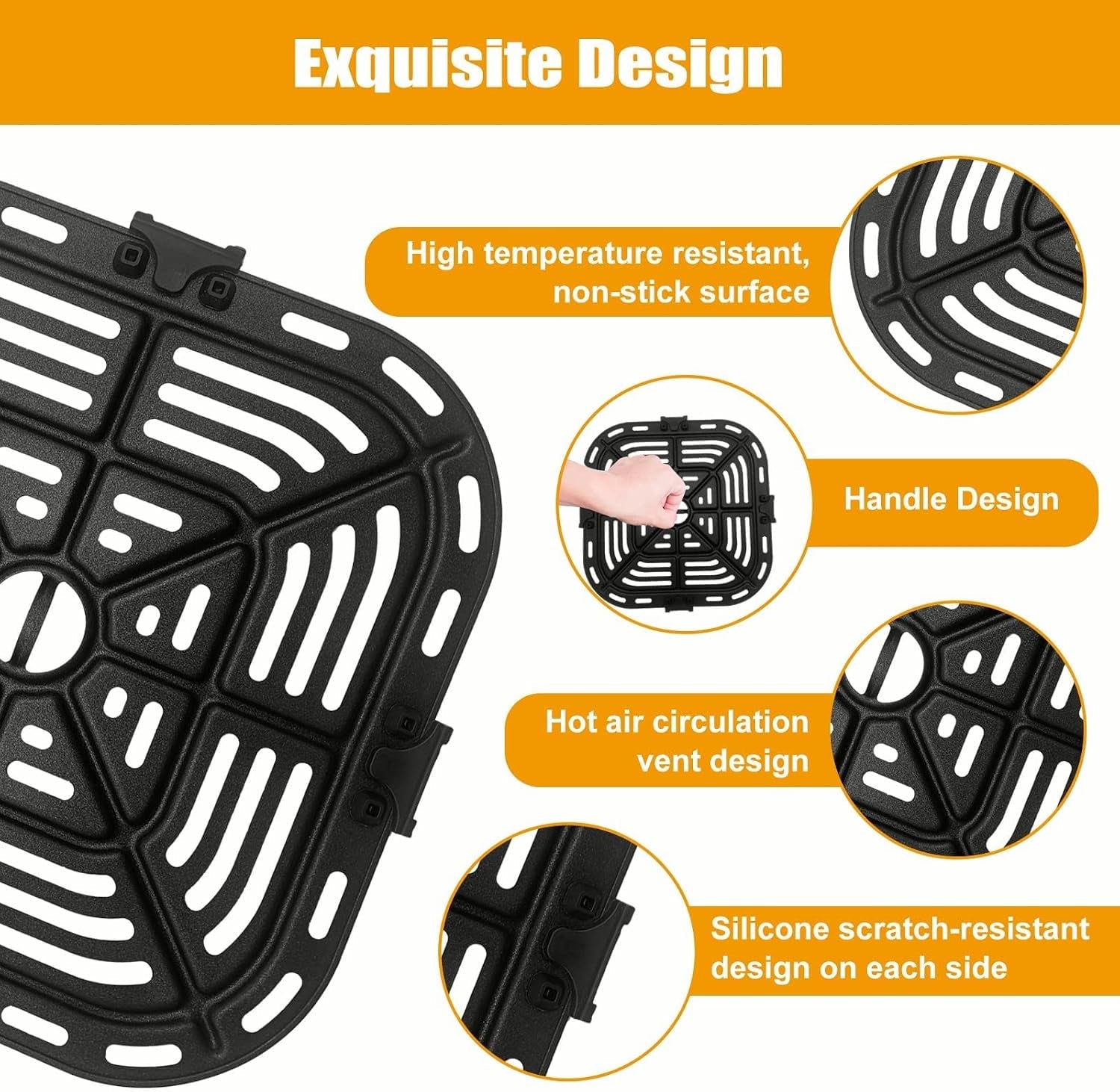 air-fryer-replacement-grill-pan-fit-for-cosori-air-fryer-5-qt-air-fryer-rack-replacement-parts-accessories-grill-plate-crisper-plate-tray-non-stick-dishwasher-safe