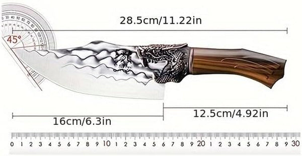 Meat Cleaver,Cleaver Knife 6.3 Inch Kitchen Knife Household Kitchen Knife Forged Chef'S Special Meat Slicing Knife Bone, LAMAJIGA58442