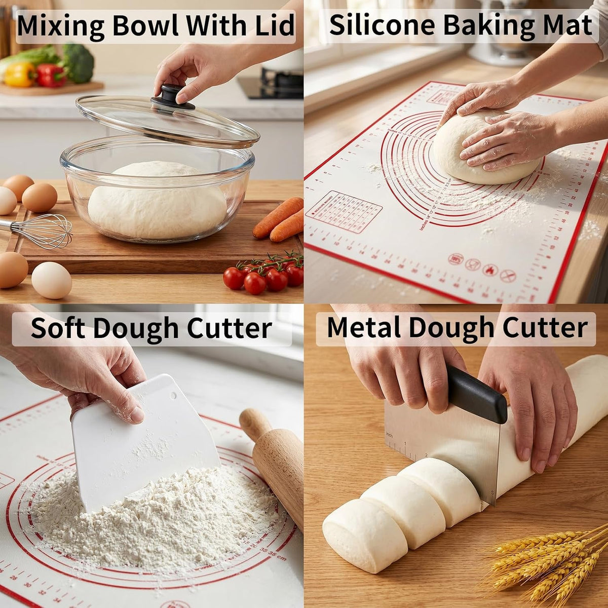 4-pcs-kit-6-qt-large-glass-mixing-bowl-with-lid-baking-mat-dough-cutter