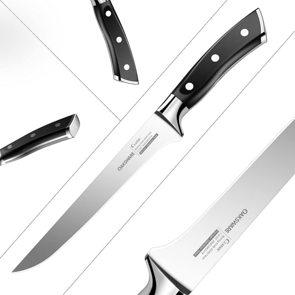 Pro Boning Knife 5.5 Inch, German High Carbon Steel Fillet Knife2