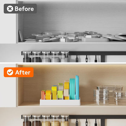Kitchen Cabinet Organizer for Food Contanier Lid with 7 Sections9