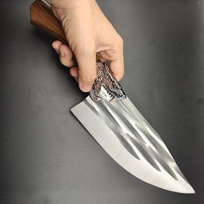 Meat Cleaver,Cleaver Knife 8.2 Inch Forged Meat Cleaver Kitchen Knives Butcher Knife Chef Slicing Tool Vegetable Fish Cutting Cooking Cutter6