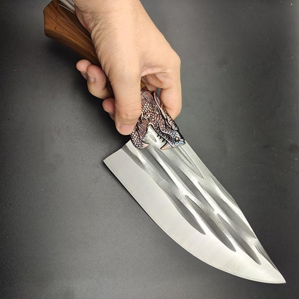 Meat Cleaver,Cleaver Knife 8.2 Inch Forged Meat Cleaver Kitchen Knives Butcher Knife Chef Slicing Tool Vegetable Fish Cutting Cooking Cutter6