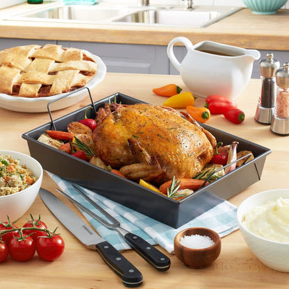 Professional Non-Stick Roast Pan with Non-Stick Rack, 13-Inch-By-9-Inch2