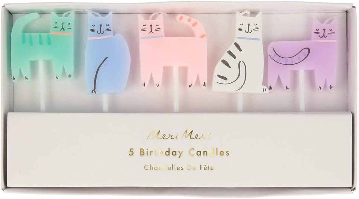 cat-candles-pack-of-5-bright-colorful-cat-shaped-candles