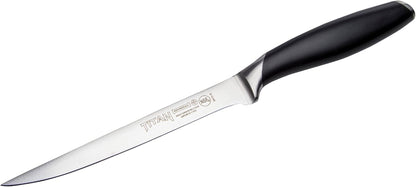 Titan Series 6-Inch Flexible Boning Knife - Precision Crafted with High-Carbon Japanese Stainless Steel and Ergonomic Black Handle, Complete with Polypropylene Sheath1