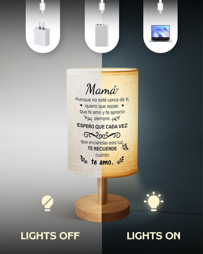Mama Gifts, Table Lamp Gifts for Mom in Spanish from Daughter Son6