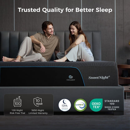 Coolnest Ultra 16 Inch King Size Memory Foam Mattress,Fresh Wake11