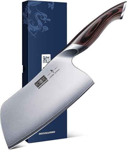 7'' Butcher Knife, Japanese Kitchen Heavy Duty Meat Cleaver Knife1