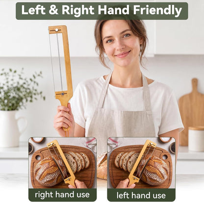 Adjustable Bread Knife with 3 Cheese Knives & Butter Knives5