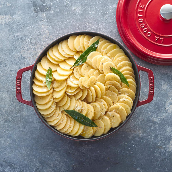 Staub Cast Iron Dutch Oven 5-Qt Tall Cocotte, Made in France, Serves 5-6, Cherry4