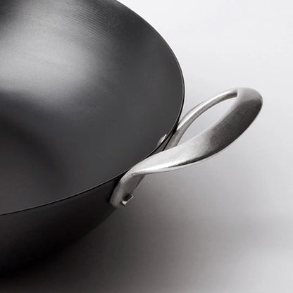 X Food 52 Five Two Essentials: Carbon Steel 12" Wok with Foldable Rack, Pfas-Free, Multi Clad, Induction, Dishwasher Safe, Oven Safe, Black4