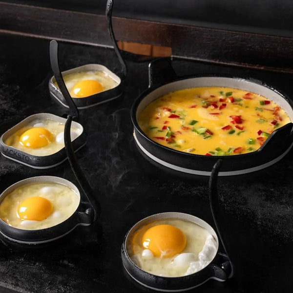 Blackstone® Egg & Omelet Ring Kit, 7 Piece Accessory Set | Blackstone® Non Stick Silicone, for Pancake, Patties & English Muffin, round Egg Cooking Shaper, Griddle Accessories2