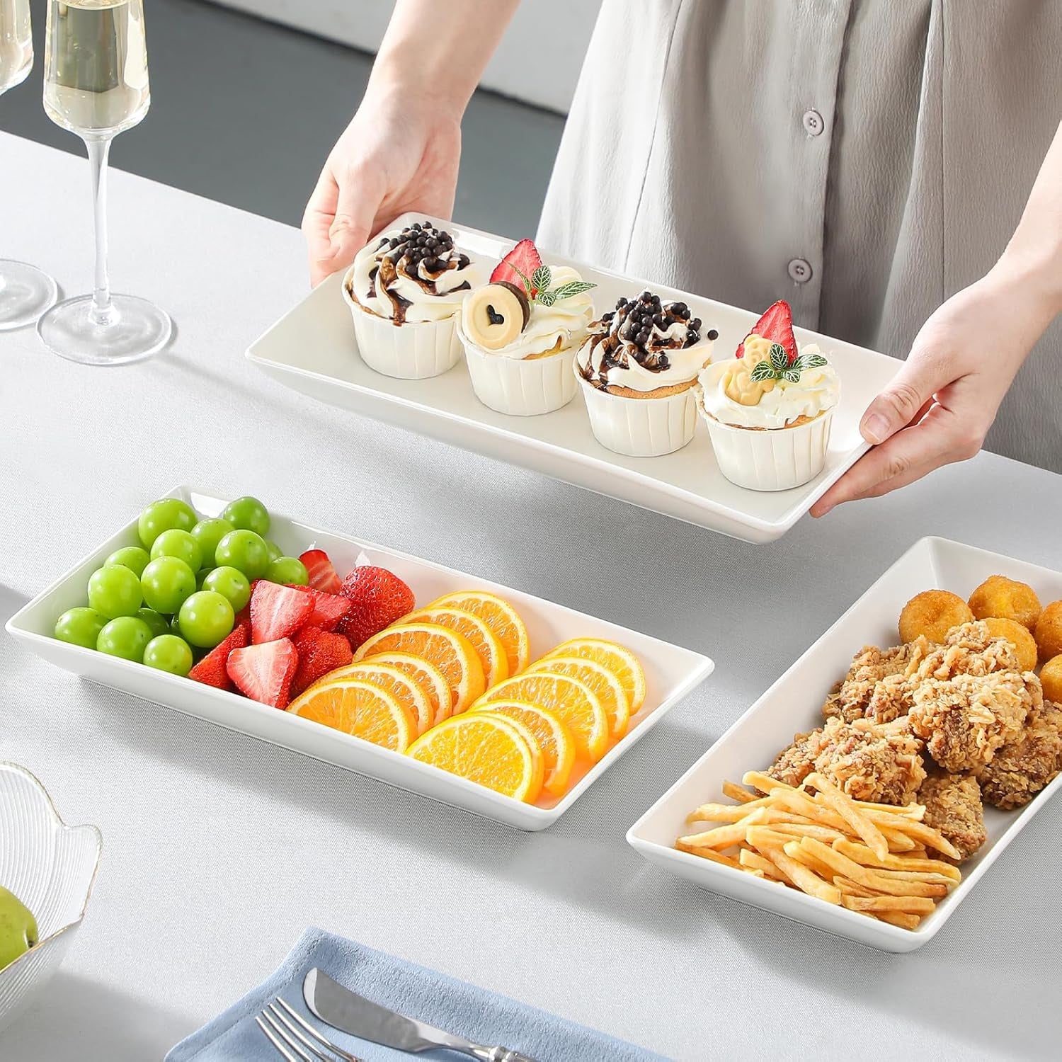 3-tier-serving-trays-white-porcelain-serving-platters-12-inch-tiered-serving-stand-for-party-fruit-tray-trays-for-serving-food-dessert-stand-with-collapsible-sturdier-metal-rack
