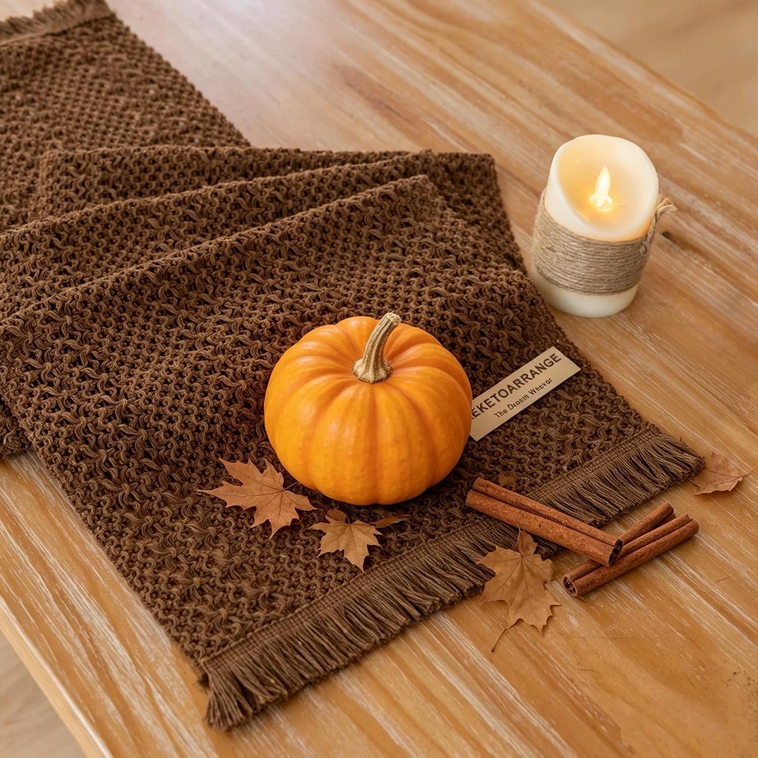 fall-thanksgiving-boho-macrame-brown-table-runner-13x48-inch
