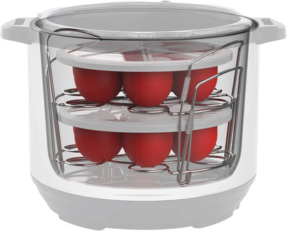Official Silicone Egg Bites Pan with Lid - Compatible with 6 Qt., 8 Qt. Cookers - Ideal for Egg Bites, Muffins, Baby Food, and More - Bpa-Free, Non-Stick, and Heat Resistant to 450°F | Bpa-Free Nonstick Food Mold for Egg Bites, Muffins, Baby Food & Frozen Desserts, Fits 6 & 8 Qt Cookers, Dishwasher Safe5