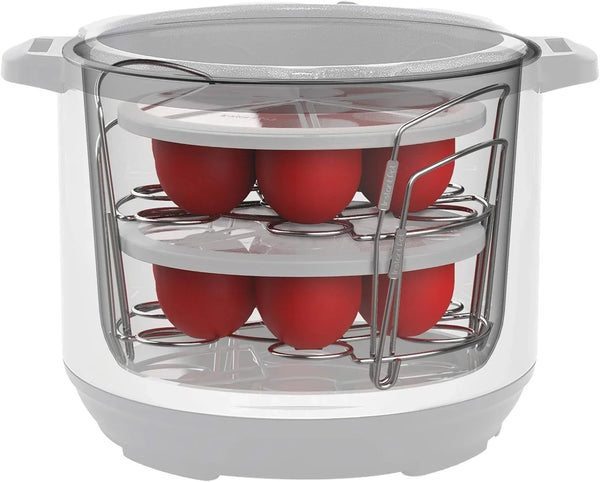 Official Silicone Egg Bites Pan with Lid - Compatible with 6 Qt., 8 Qt. Cookers - Ideal for Egg Bites, Muffins, Baby Food, and More - Bpa-Free, Non-Stick, and Heat Resistant to 450°F | Bpa-Free Nonstick Food Mold for Egg Bites, Muffins, Baby Food & Frozen Desserts, Fits 6 & 8 Qt Cookers, Dishwasher Safe5