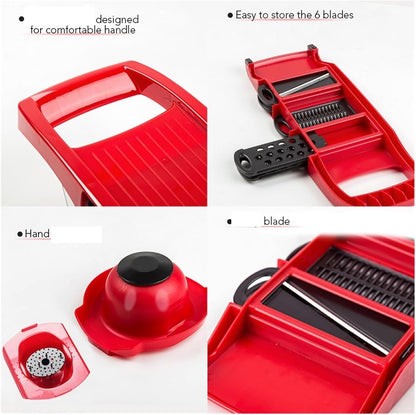 Veggie Cutter:Steel Blade;Potato Peeler&Carrot Cheese Tool2